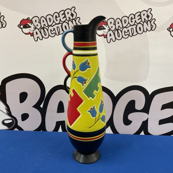 Vintage Brentleigh Ware Cadiz vase with three handles.