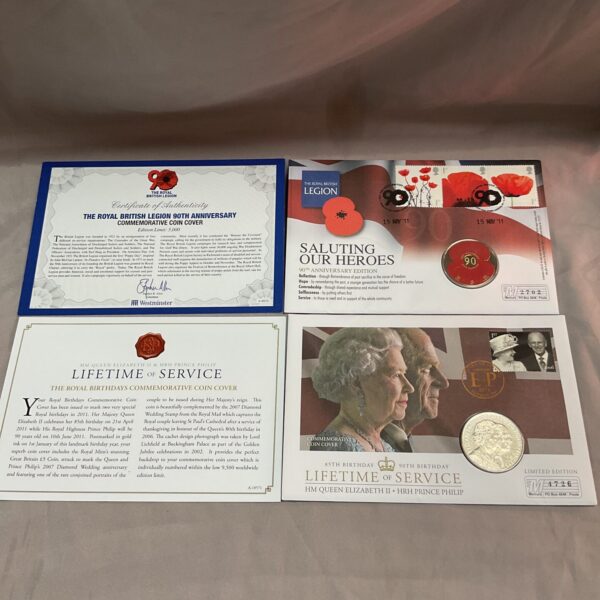 2011 Royal Mail Poppy Coin Cover celebrating Queen Elizabeth II