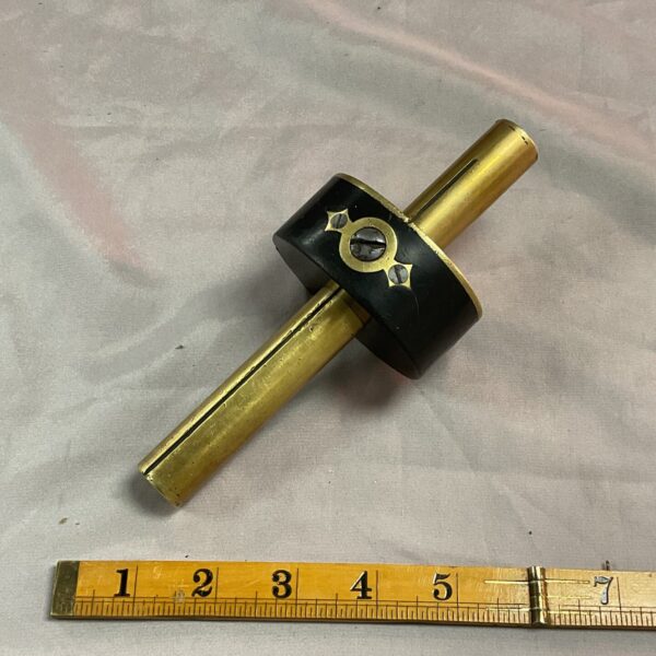 Vintage carpenter’s scribe with brass and ebony body.