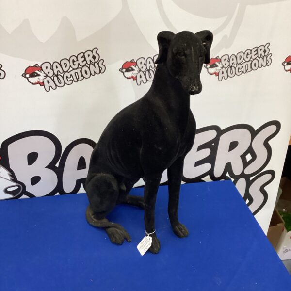 Decorative greyhound whippet figurine for home decor.