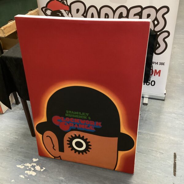 Striking Clockwork Orange canvas print by Stanley Kubrick.