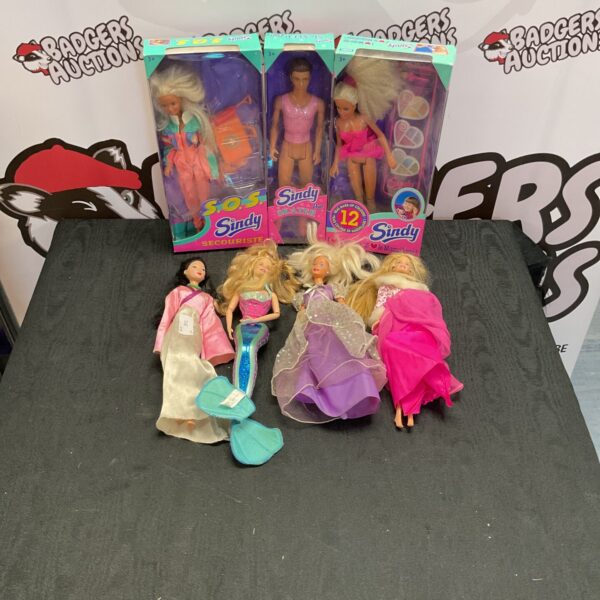 Boxed Hasbro Sindy dolls from the 1990s, vintage collectible toys.