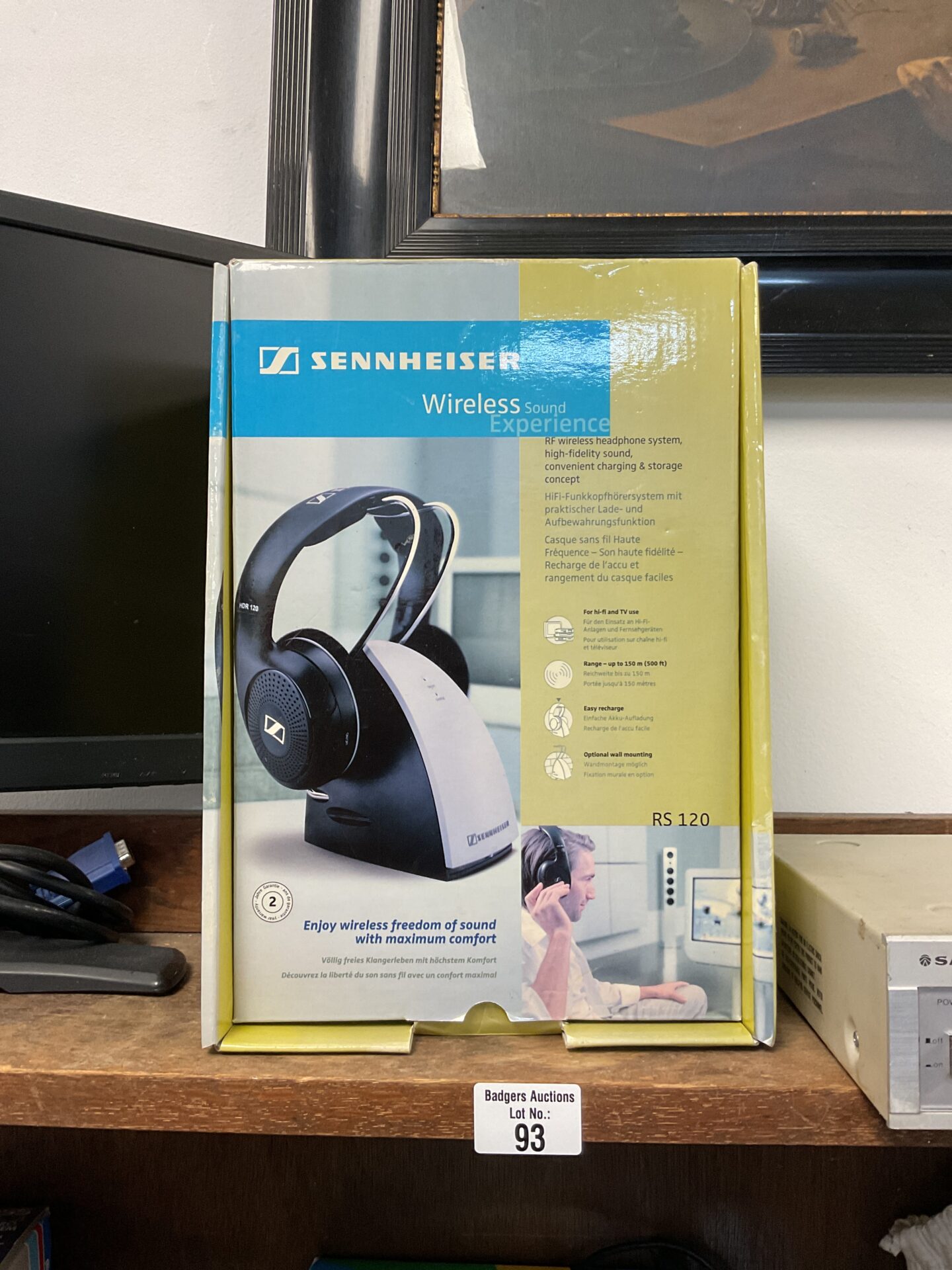 093 Pir of sennheiser rs-120 wireless headphones