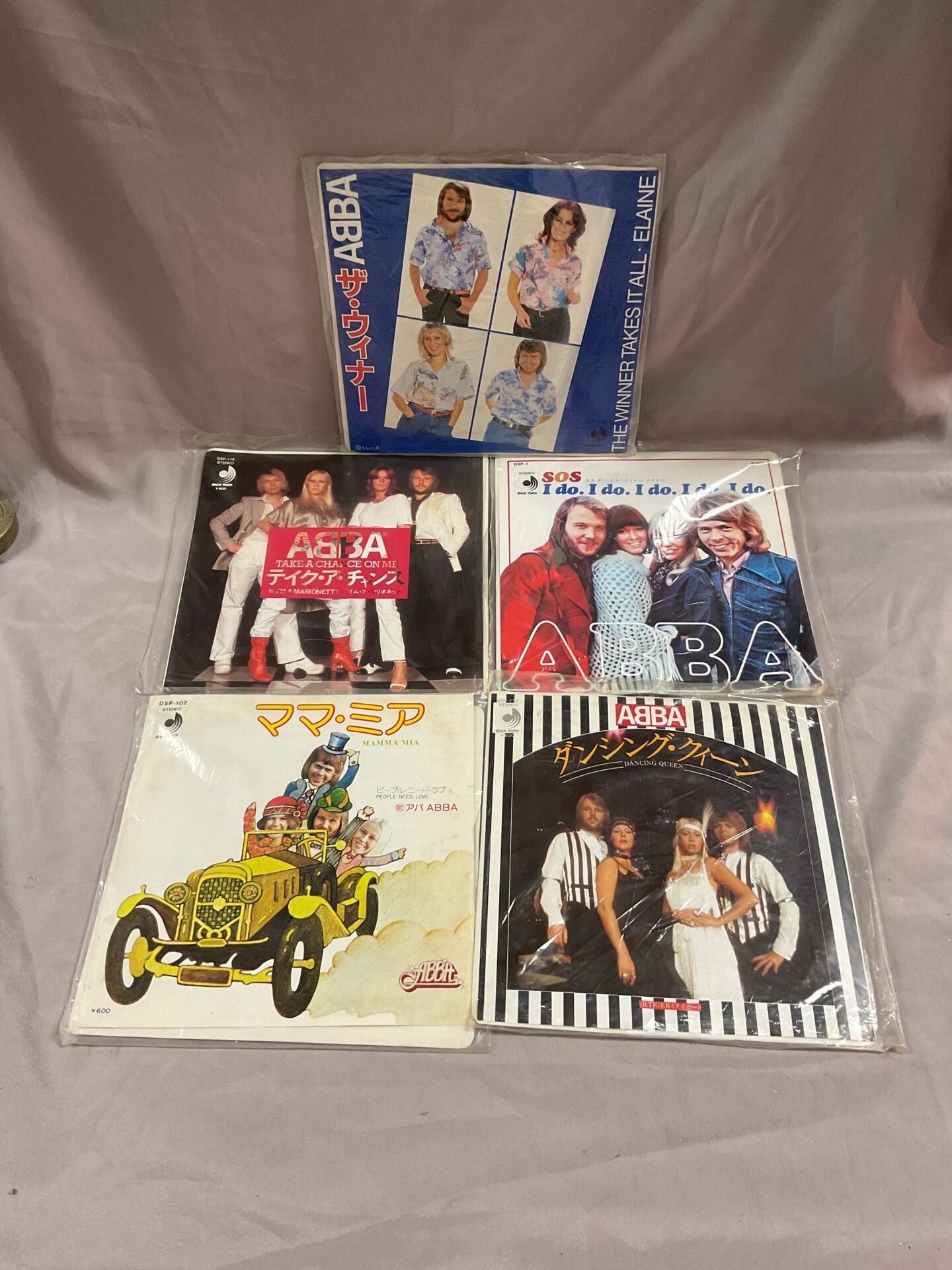 796 Five ABBA Japanese import 7” singles