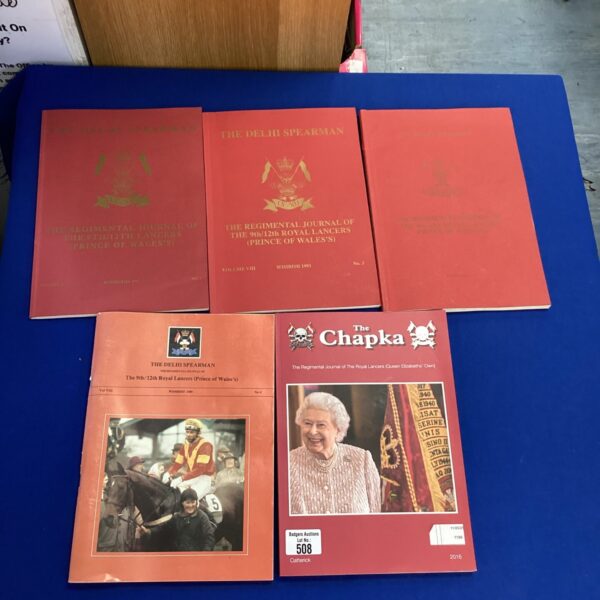 Cover of a Royal Lancers regimental journal, military history collectible.