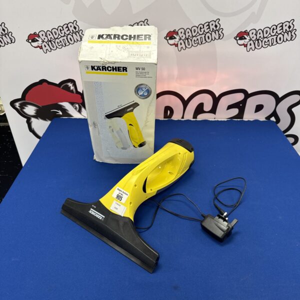 Karcher WV50 window vacuum cleaner with charger.