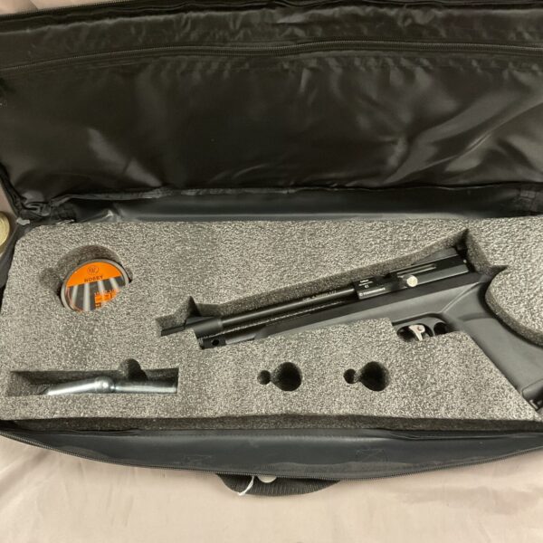 Diana Chaser CO2 pistol in original case, a compact airgun for target practice.