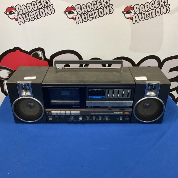 Vintage Panasonic RX-C41L boombox cassette player and radio.