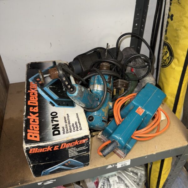 Vintage Black and Decker DN70 drill, a classic power tool.
