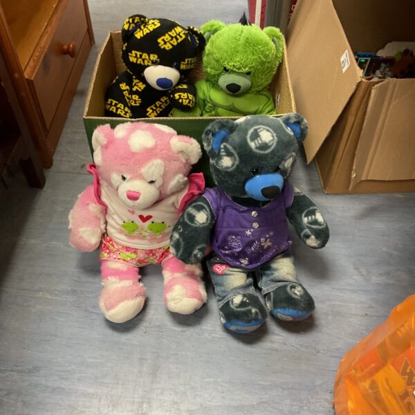 Build a Bear lot featuring Marvel and Star Wars plush toys.