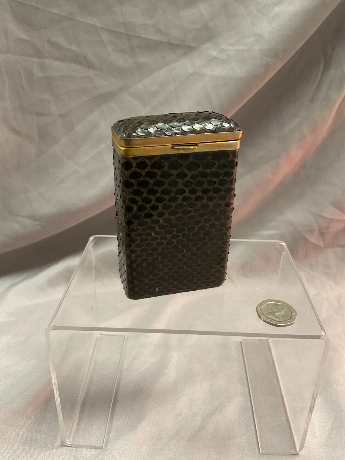 822 Vintage snakeskin Cigarette Case