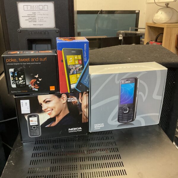Boxed vintage Nokia mobile phones, a collectible lot.