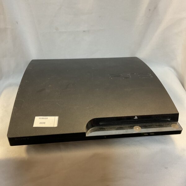 Sony PlayStation 3 Slim console for retro gaming.