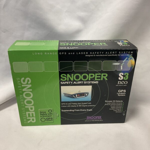 Snooper GPS laser detector S3, long range speed camera alert system.