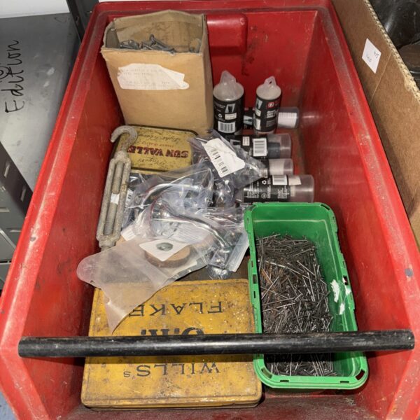 Shed clearance lot with drill bits and assorted tools.