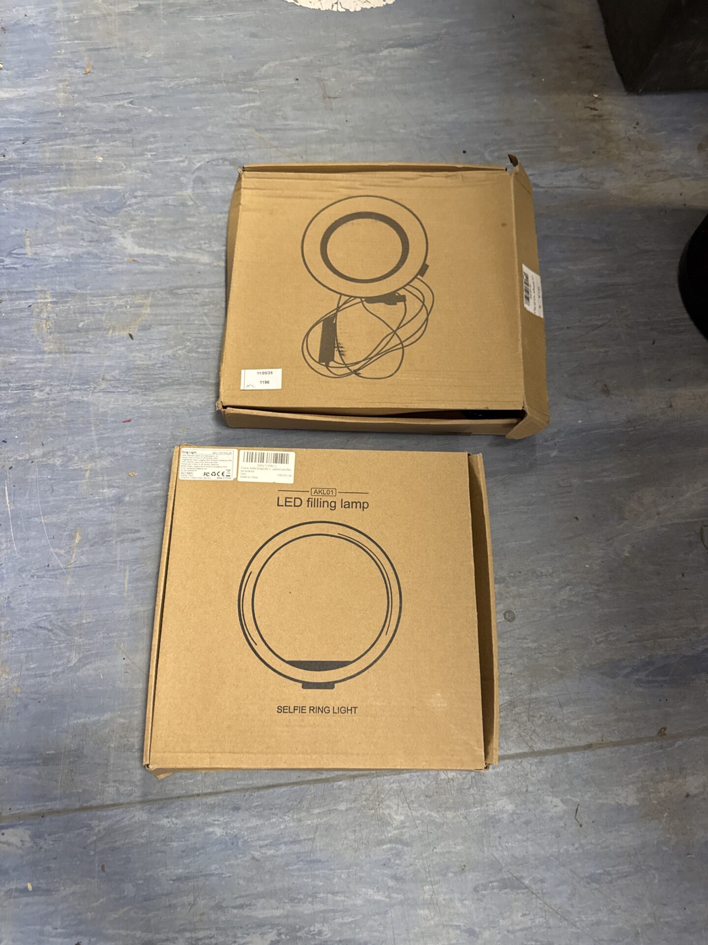 969 Two led selfie ring lights – appear new in box