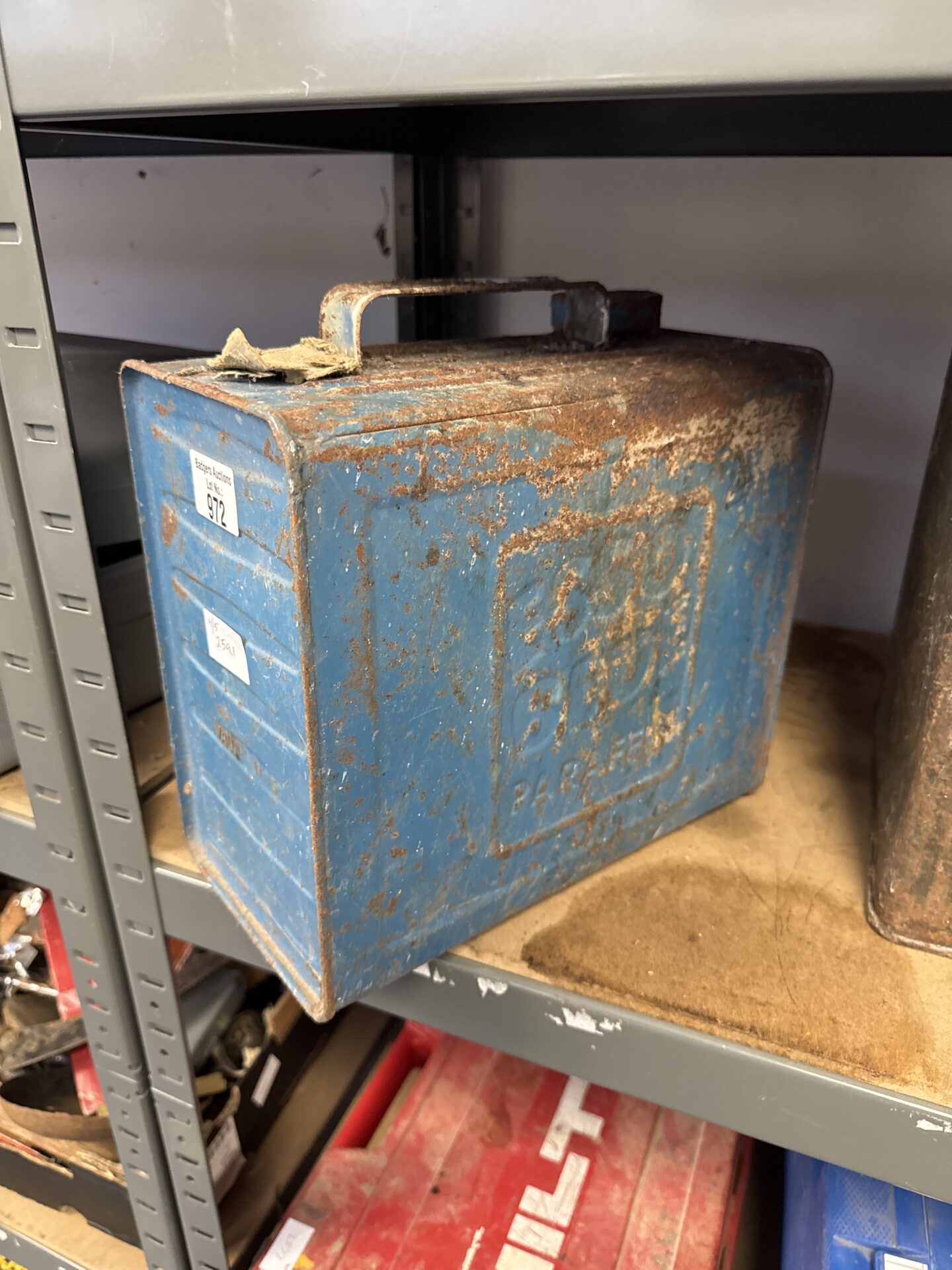 972 Vintage esso blue paraffin can