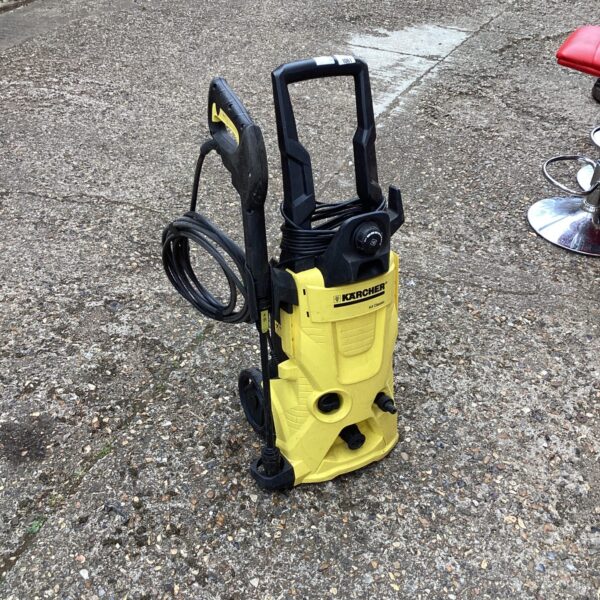 Karcher K4 pressure washer for garden and driveway cleaning.