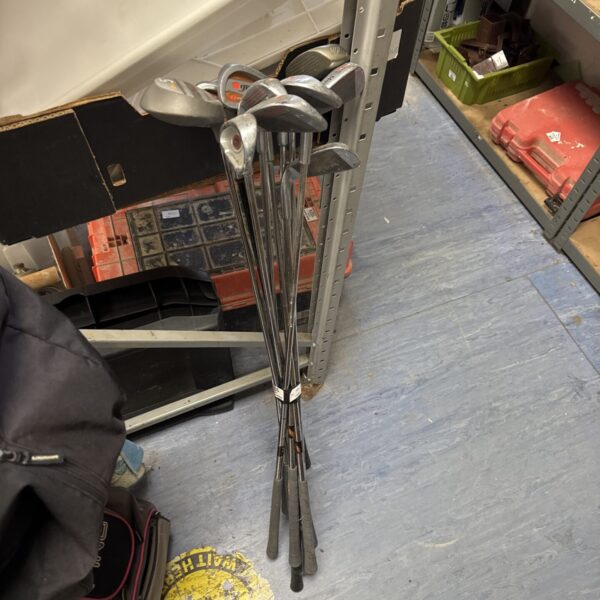 Vintage Ogre golf clubs iron set for collectors.