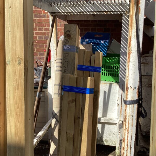 Bundles of 4’6” timber for construction and DIY projects.