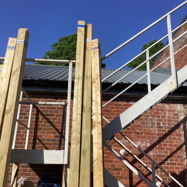 Untreated softwood timber bundles for construction and DIY projects.