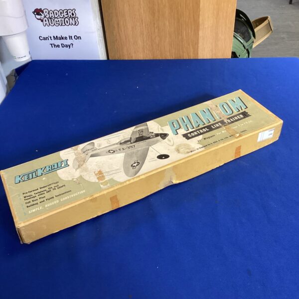 Vintage Keil Kraft Phantom control line trainer model airplane.