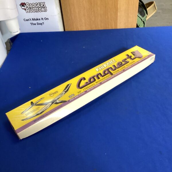 Vintage Keil Kraft Conquest glider with 30 inch wingspan.