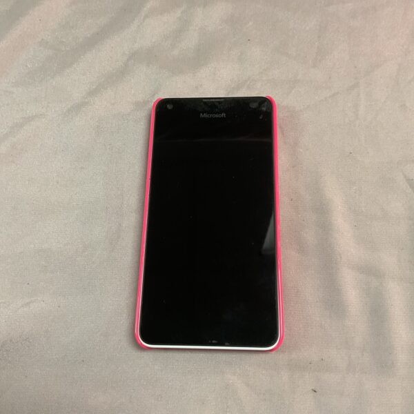 Pink Microsoft Lumia Windows Phone, vintage smartphone collectible.