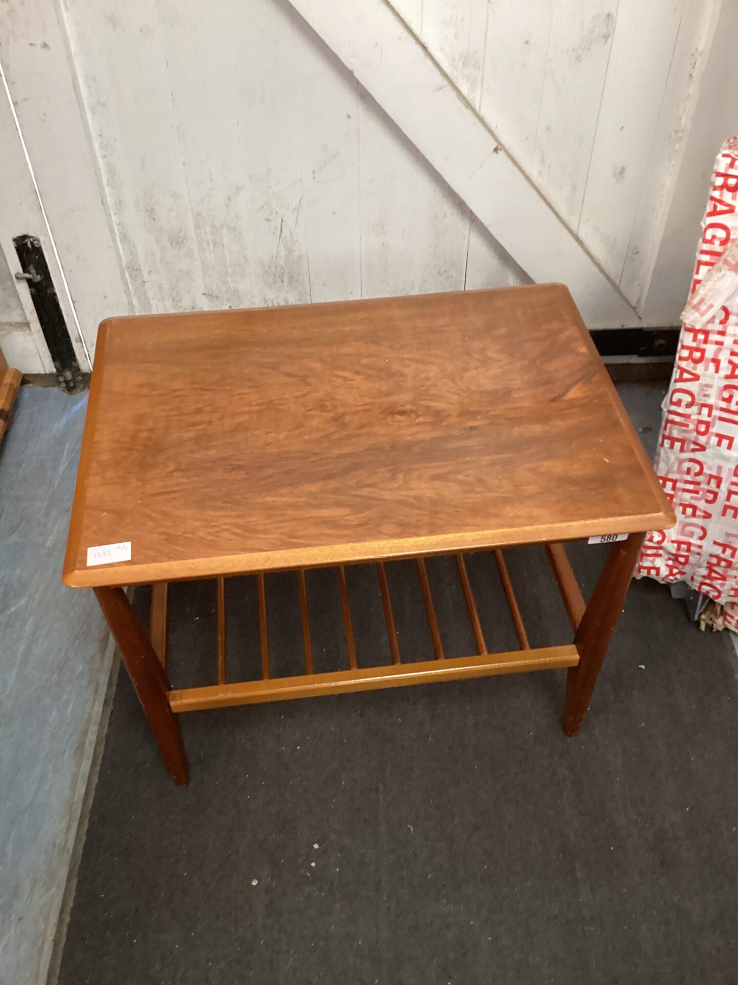 580 Small wooden magazine table
