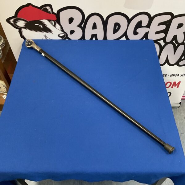 Antique dragon claw walking cane with crystal ball.