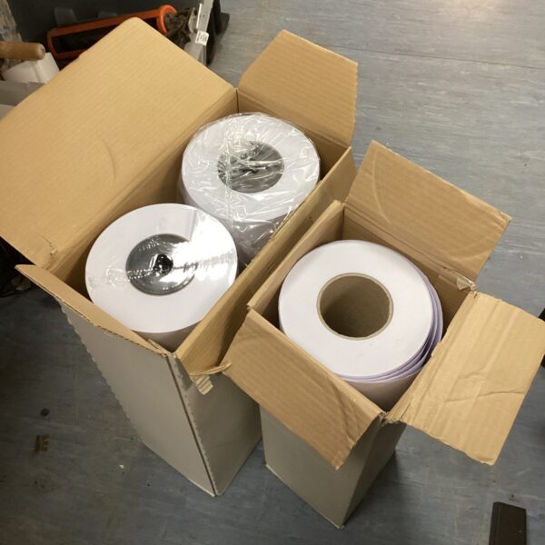 Lot of three performance paper rolls for wide format printing.