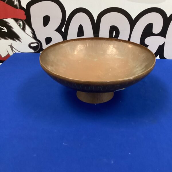 Vintage copper fruit bowl for serving or display.