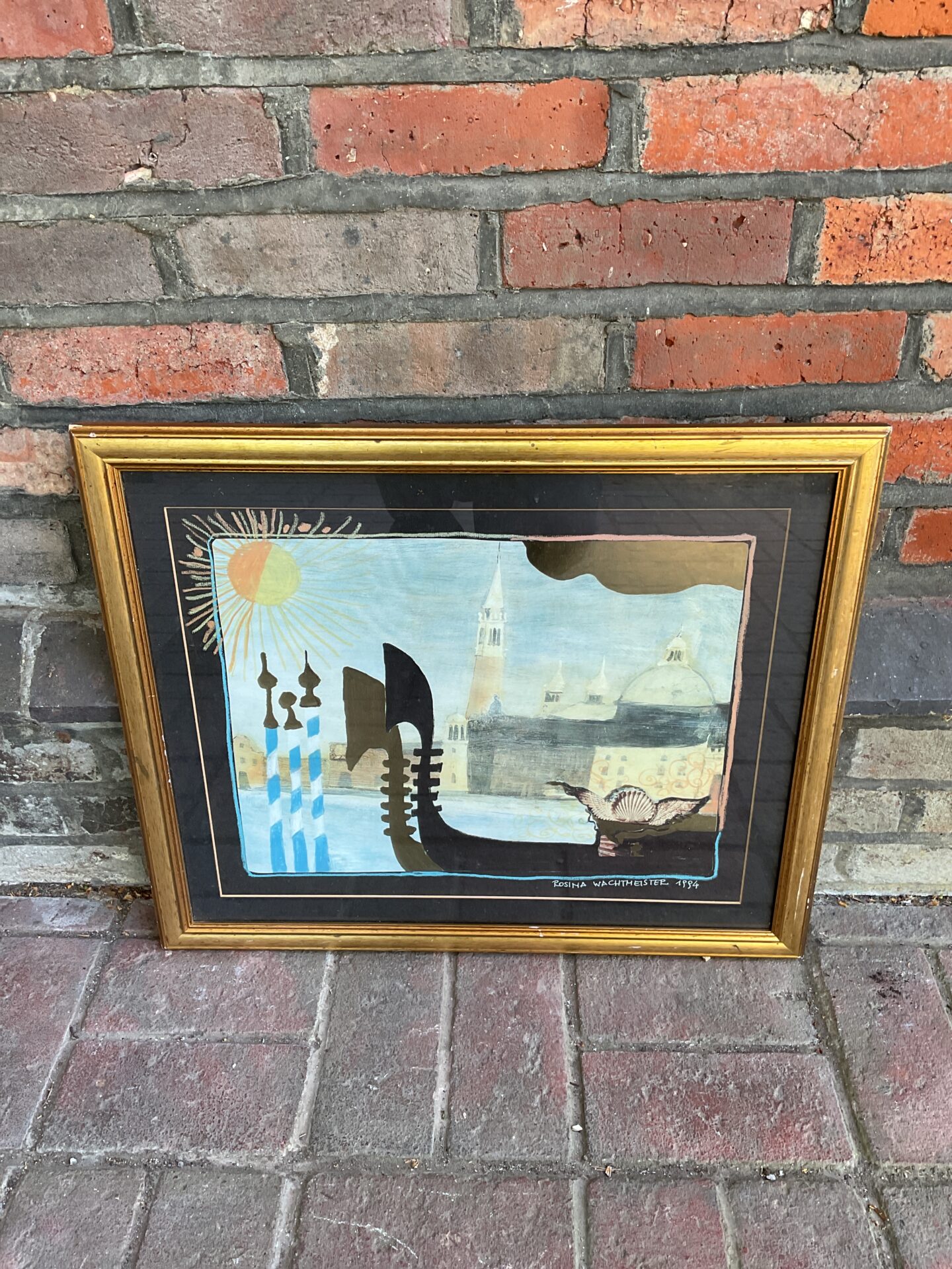 007 Rosina wachtmeister 1994 original gouache artwork of venice