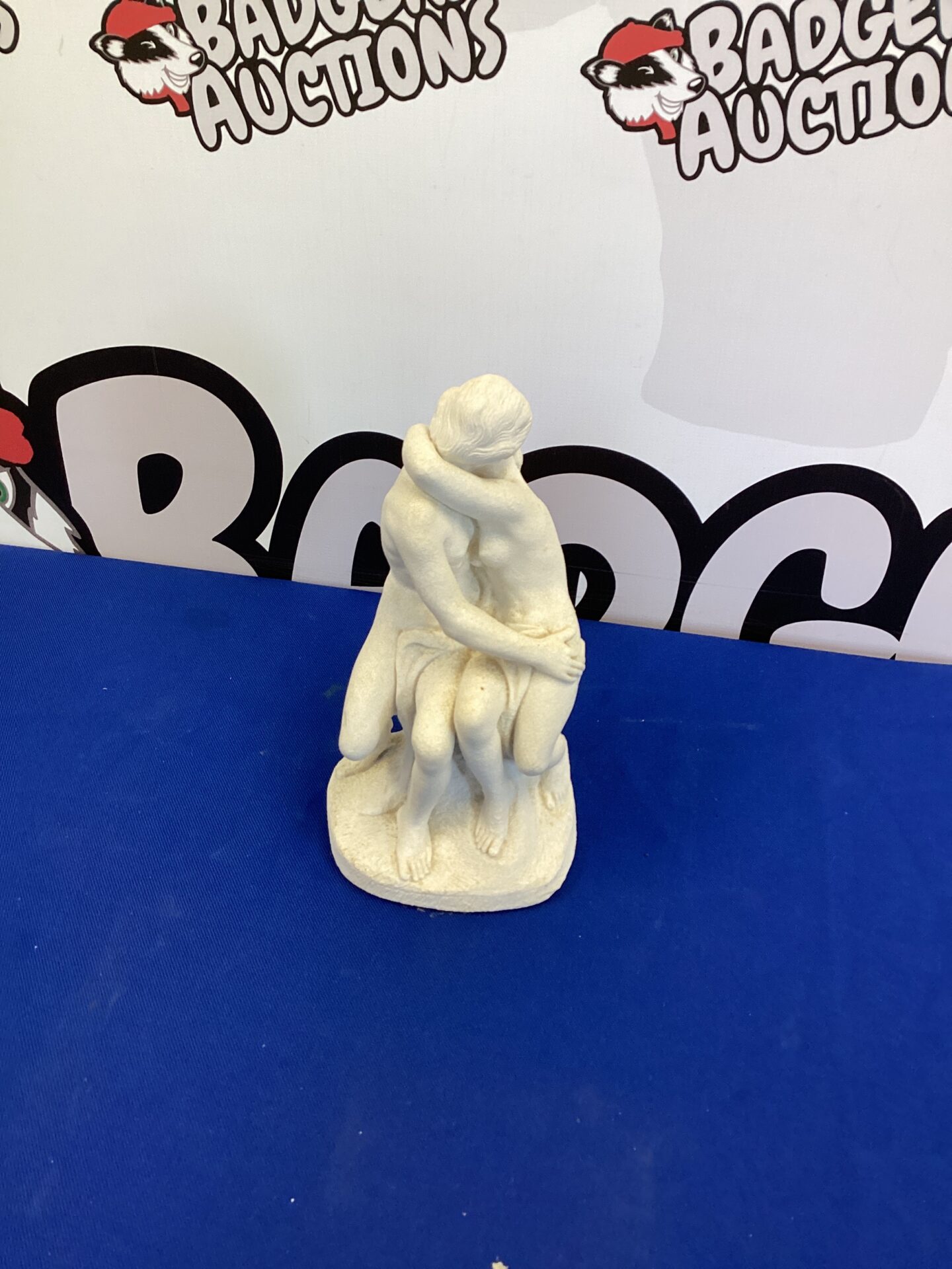 306 Kissing couple figurine 8” tall