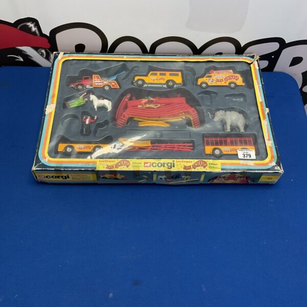 Vintage Corgi circus playset in original box.