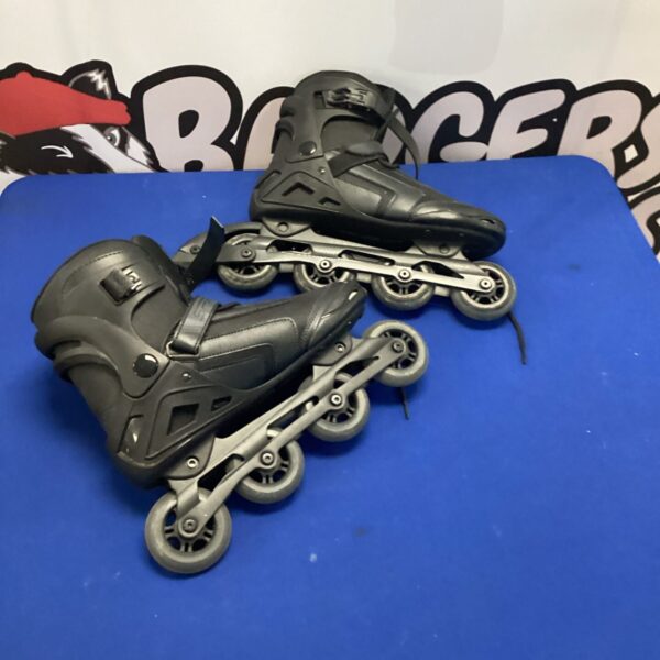 Size 12 inline roller blades for sports and fitness.