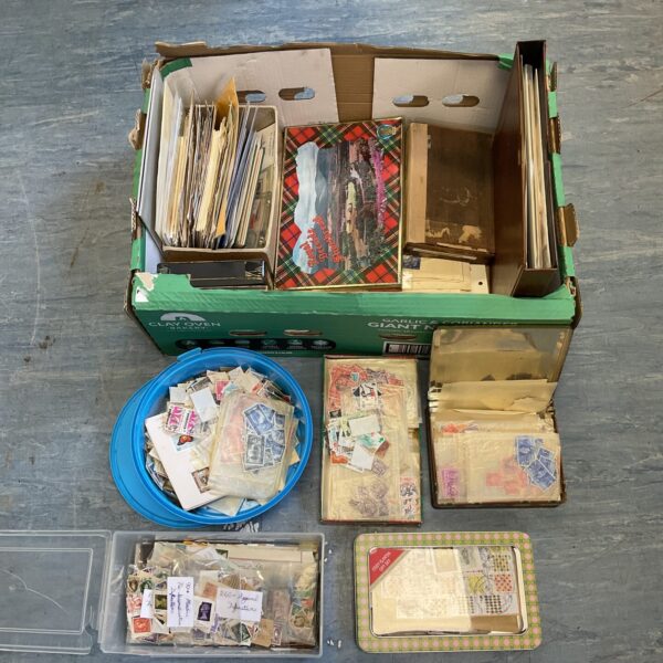 Large lot of vintage postage stamps for collectors.