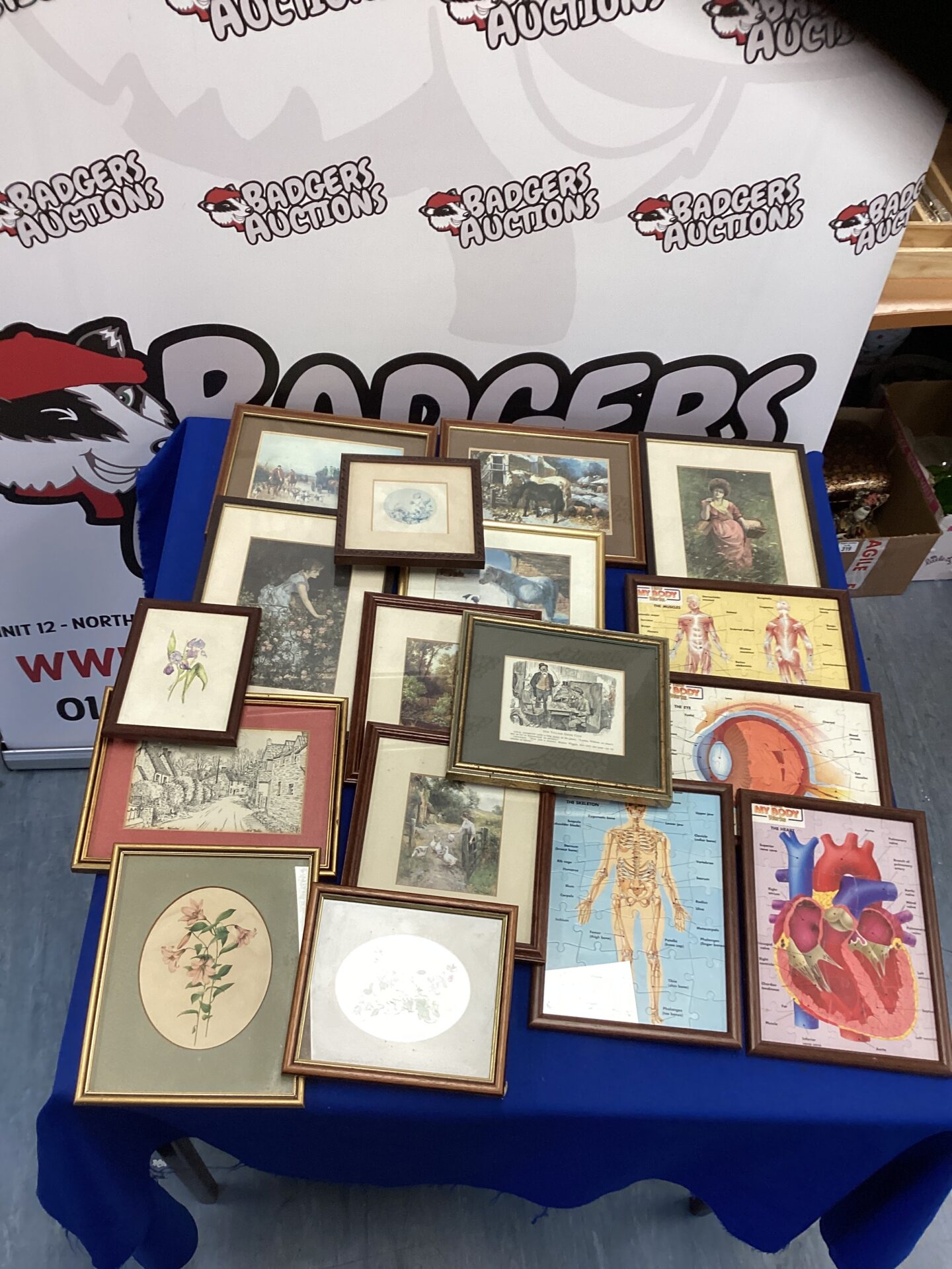 313 Quantity of mixed framed prints