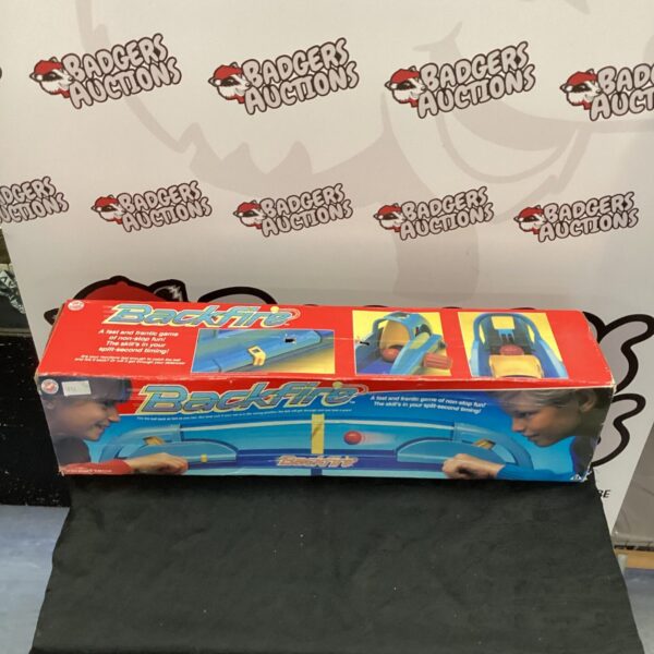 Vintage Backfire Game tabletop entertainment for families.