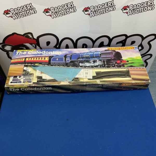 Vintage Hornby Caledonian train set, a classic model railway collectible.