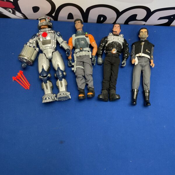 Vintage Action Man figures and Spectrum Captain Black in a lot.