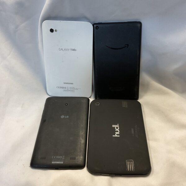 Samsung Galaxy tablet lot, showing multiple devices in a collection.