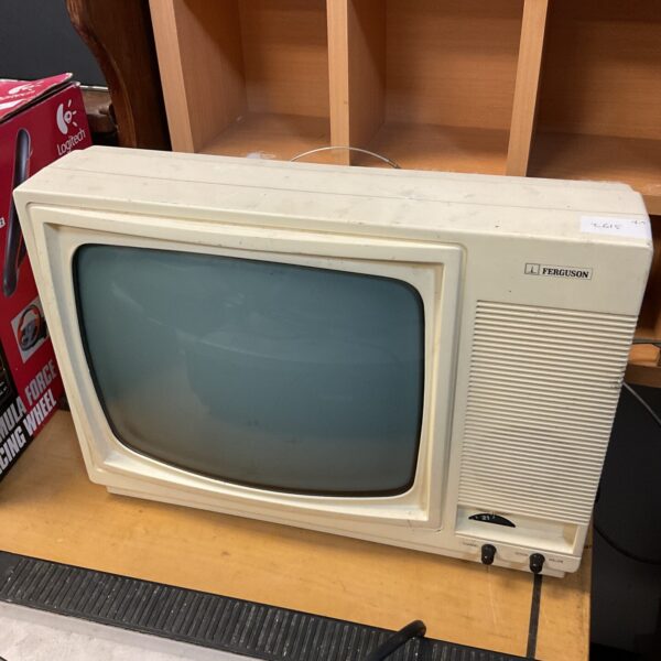 Vintage Fergusson CRT television in used condition.