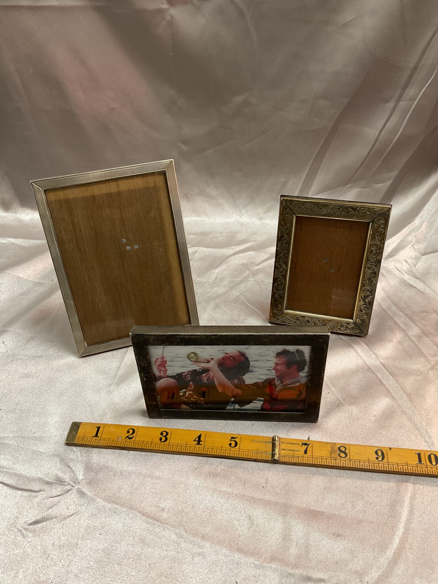 808 Two Hallmarked Silver Picture Frames One by Tiffany and One Other
