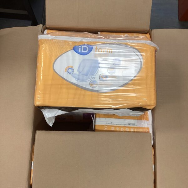 Box of ID Form incontinence pads for healthcare needs.