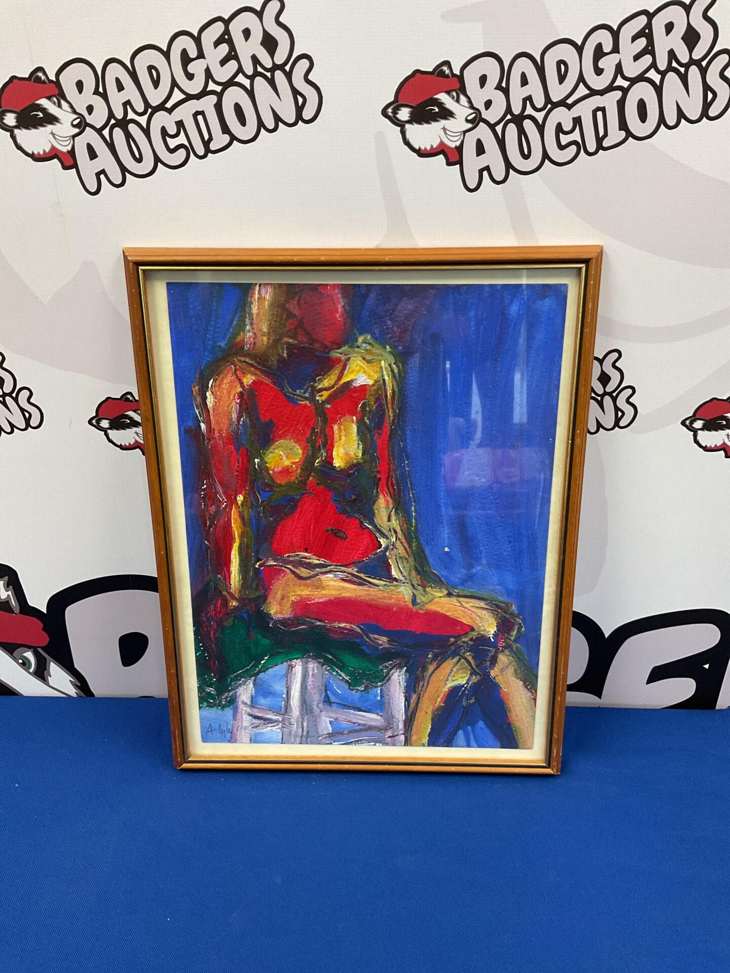 651 angela lyle 1946 oil painting of a nude lady