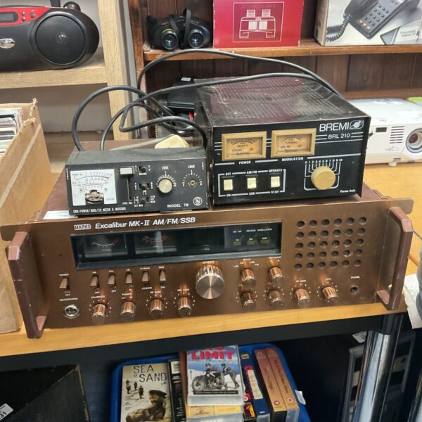Vintage Marko Excalibur MK-II ham radio with accessories.