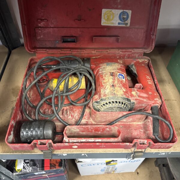 Vintage Hilti 110v drill in its original carrying case.