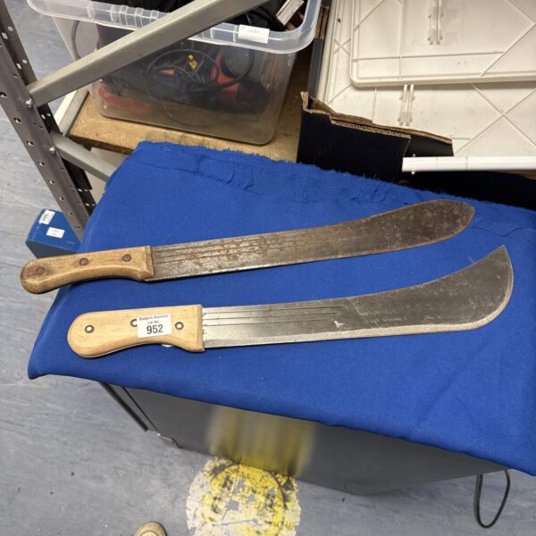 Silverline bush knives pair for garden and outdoor use.