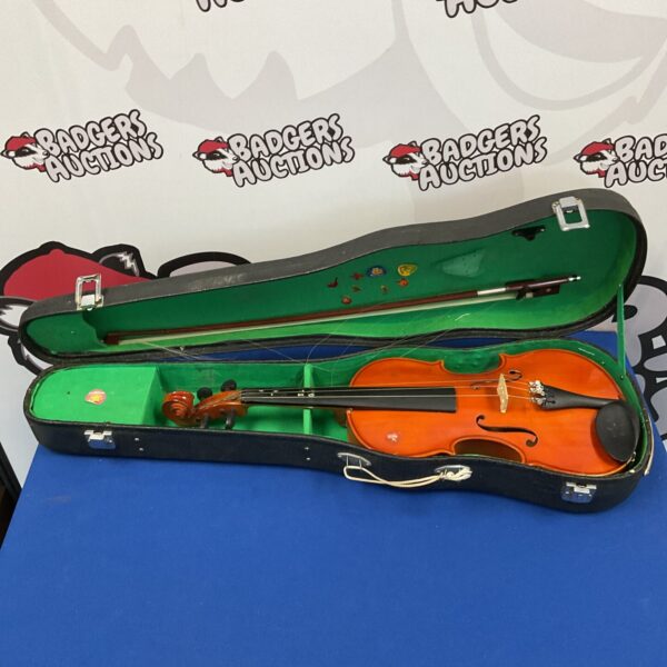 Skylark MV 007 violin in a hard case, student instrument.